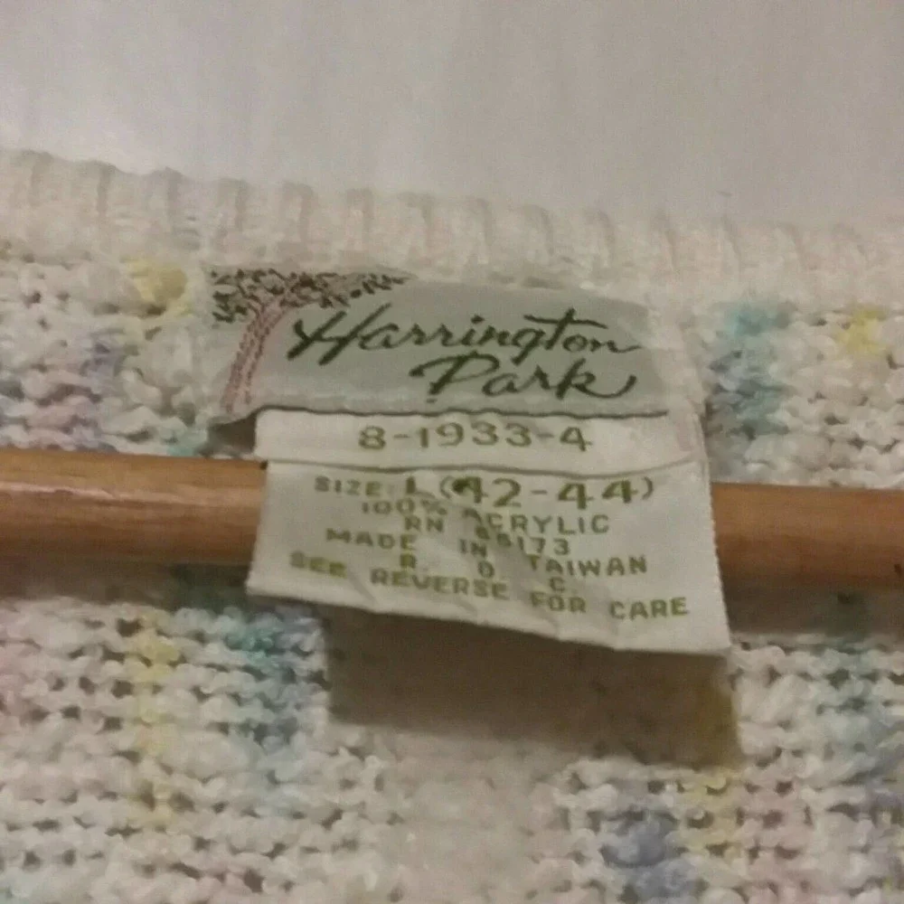 VTG Colorful Pullover‎ Knit Sweater Large